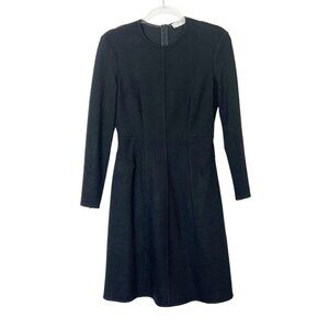 MM Lafleur Ellis Black Ponte Dress Women’s Size 6 Business Casual Long Sleeve